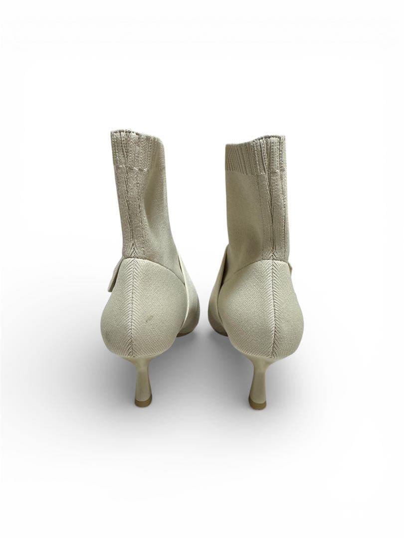 VIVAIA ポインテッドトゥ 撥水加工 アンクル ヒールブーツ