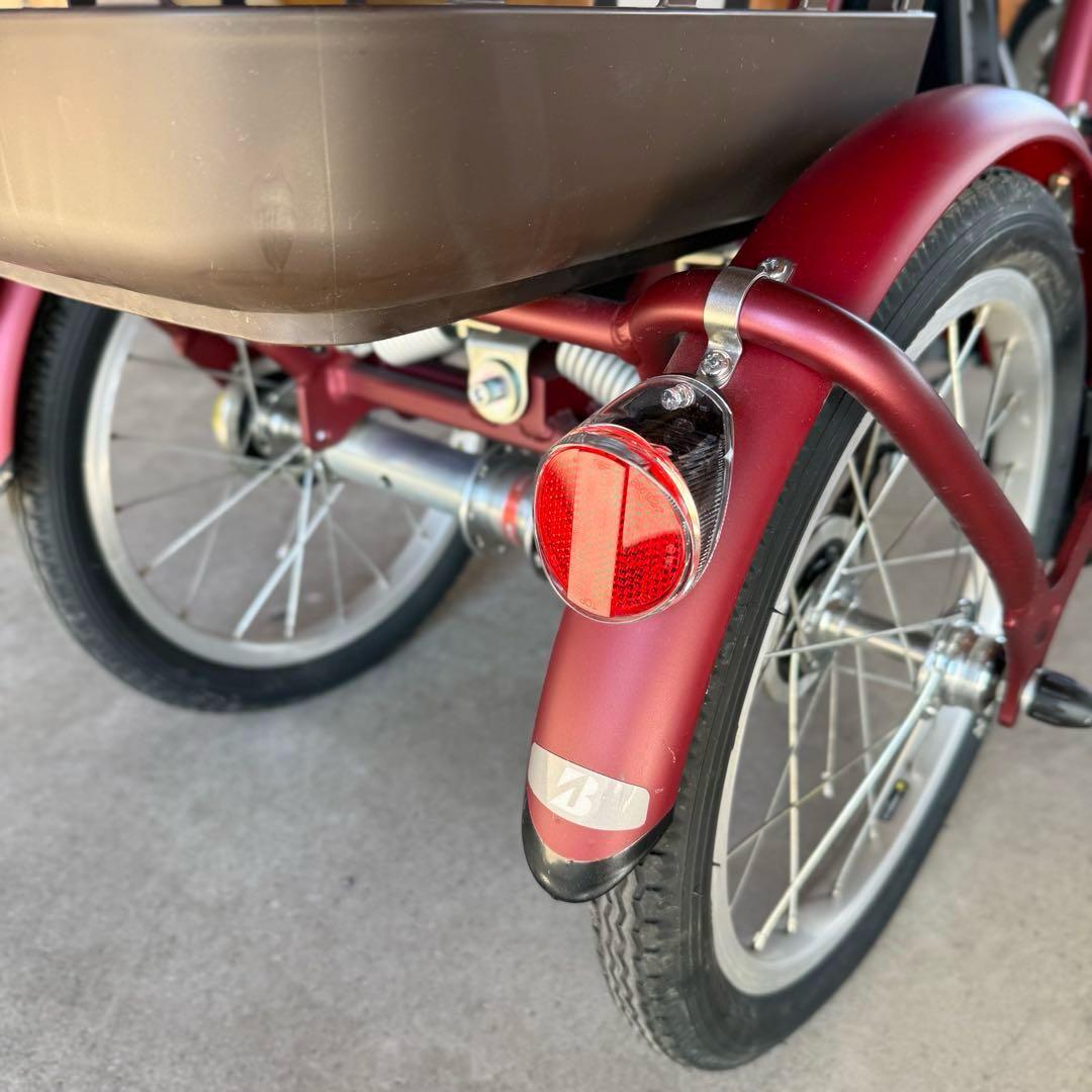 ブリヂストン ラクットワゴン ルビーレッド 電動アシスト自転車 送料込み