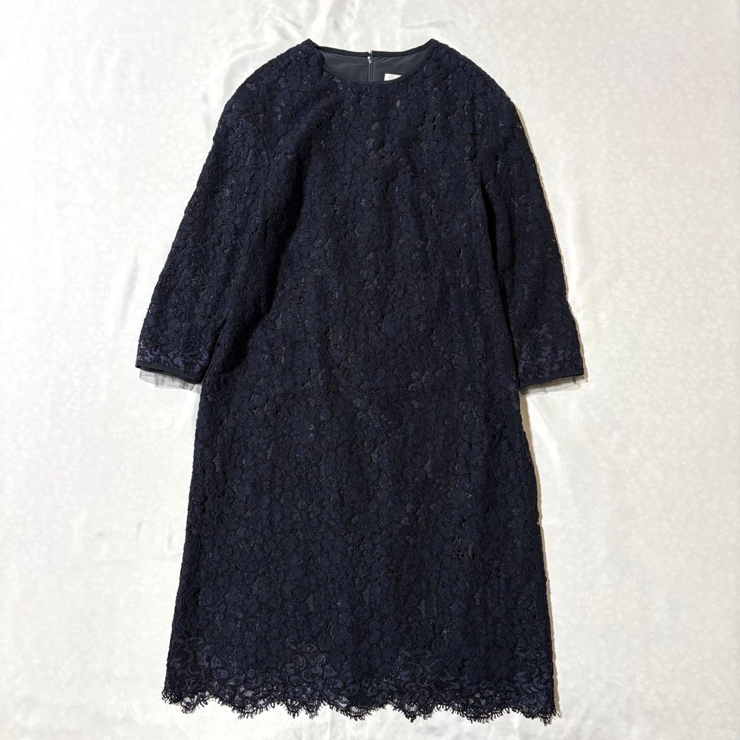 ADORE ボタニカルコードレース　ワンピース チュール 結婚式 入学式　卒業式