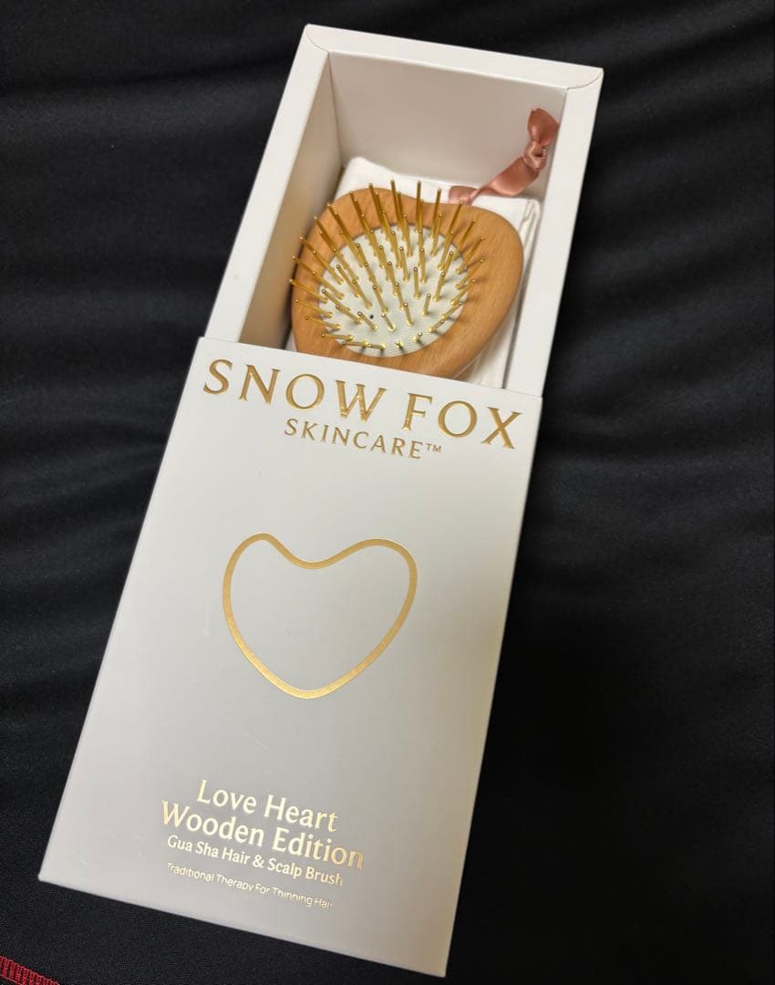 【新品•未使用品】 FOX スノーフォックス ミニハート ヘアブラシ