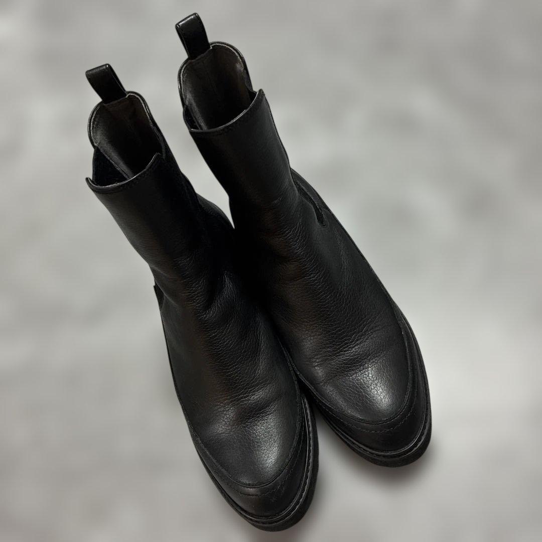 ダイアナ 本革 サイドゴアブーツ