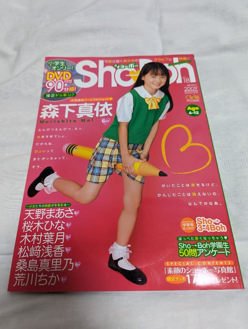 海王社ムック Sho-Boh ショーボー Vol 18 森下真依 DVD付き
