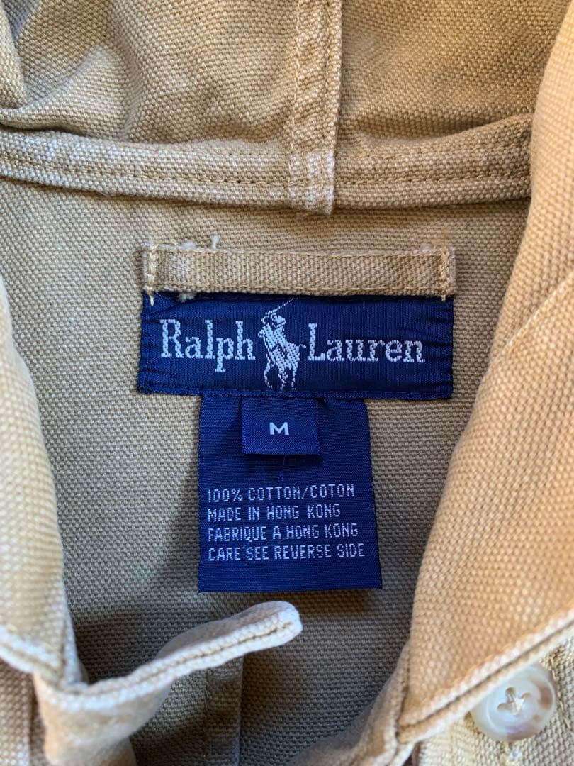 80s 90s ラルフローレン　ダックジャケット　ワークジャケット　カバーオール