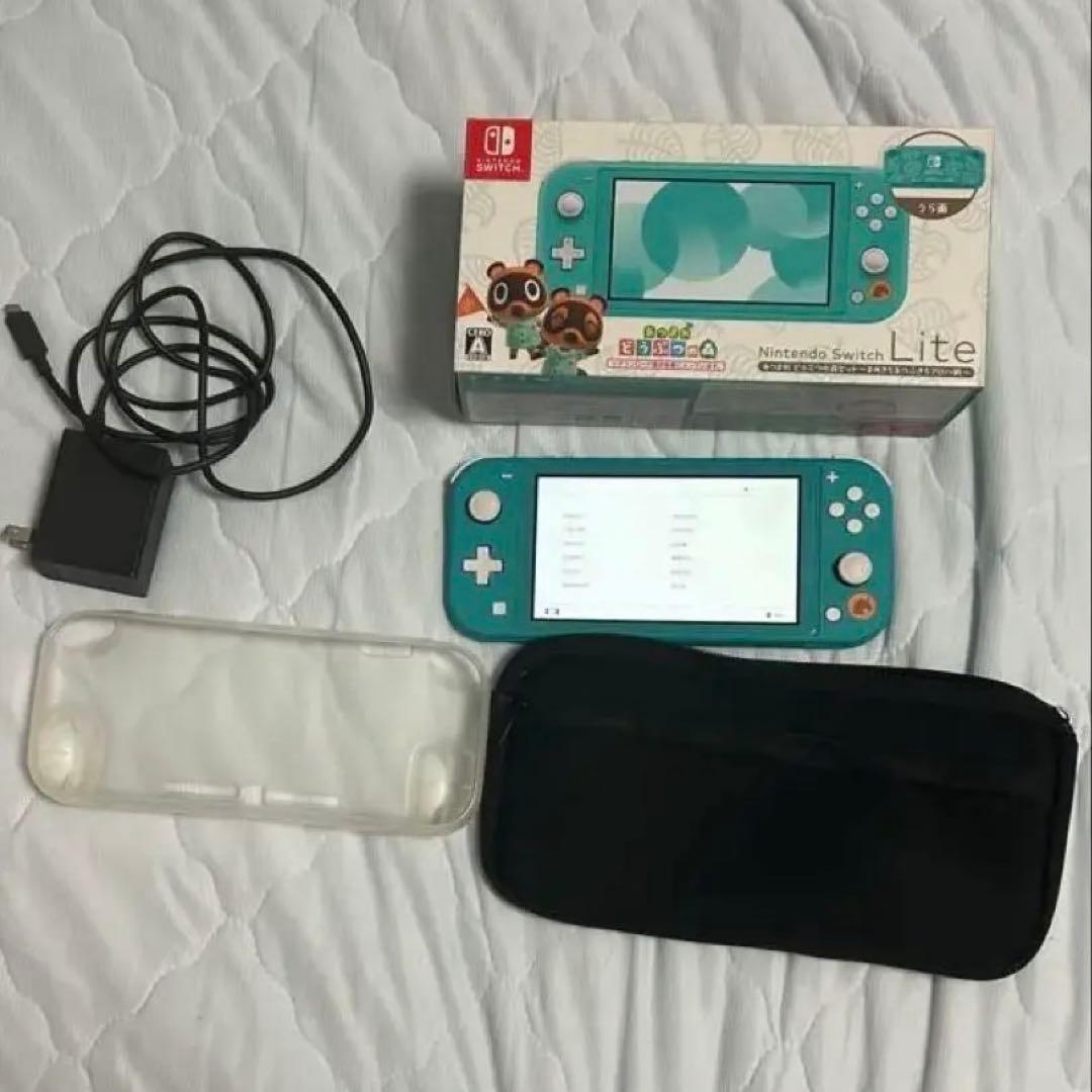 動作確認済　Nintendo Switch Lite ターコイズ あつ森デザイン