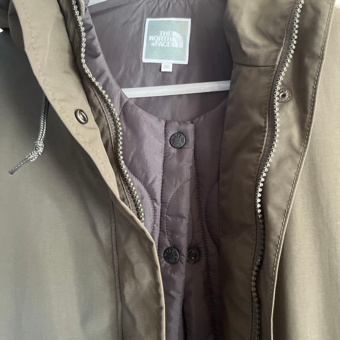 【美品】ノースフェイス フィッシュテール トリクライメットコート カーキM