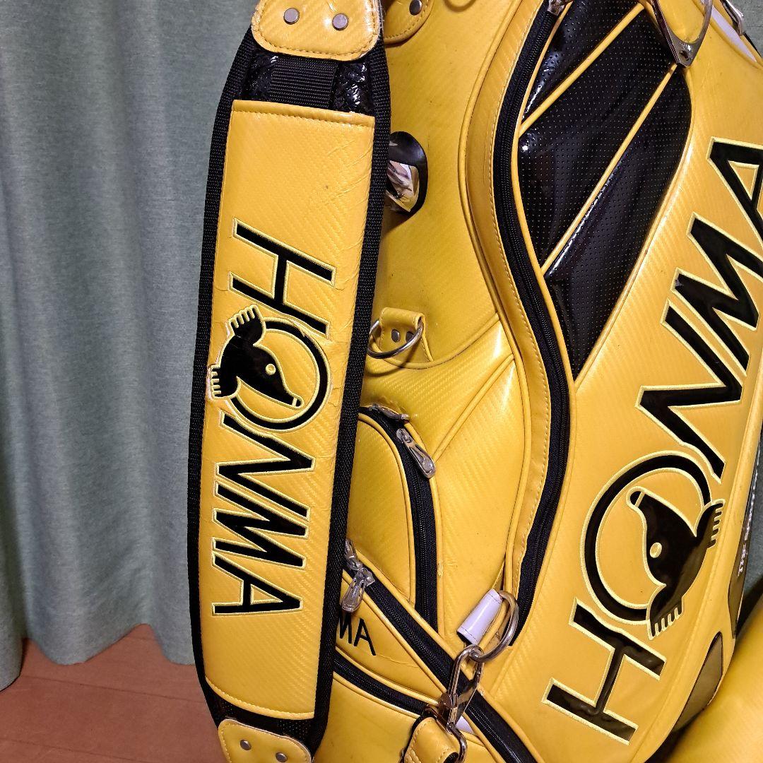 HONMA本格3点式ツアーキャディバッグ。フード付き。9.5インチ。