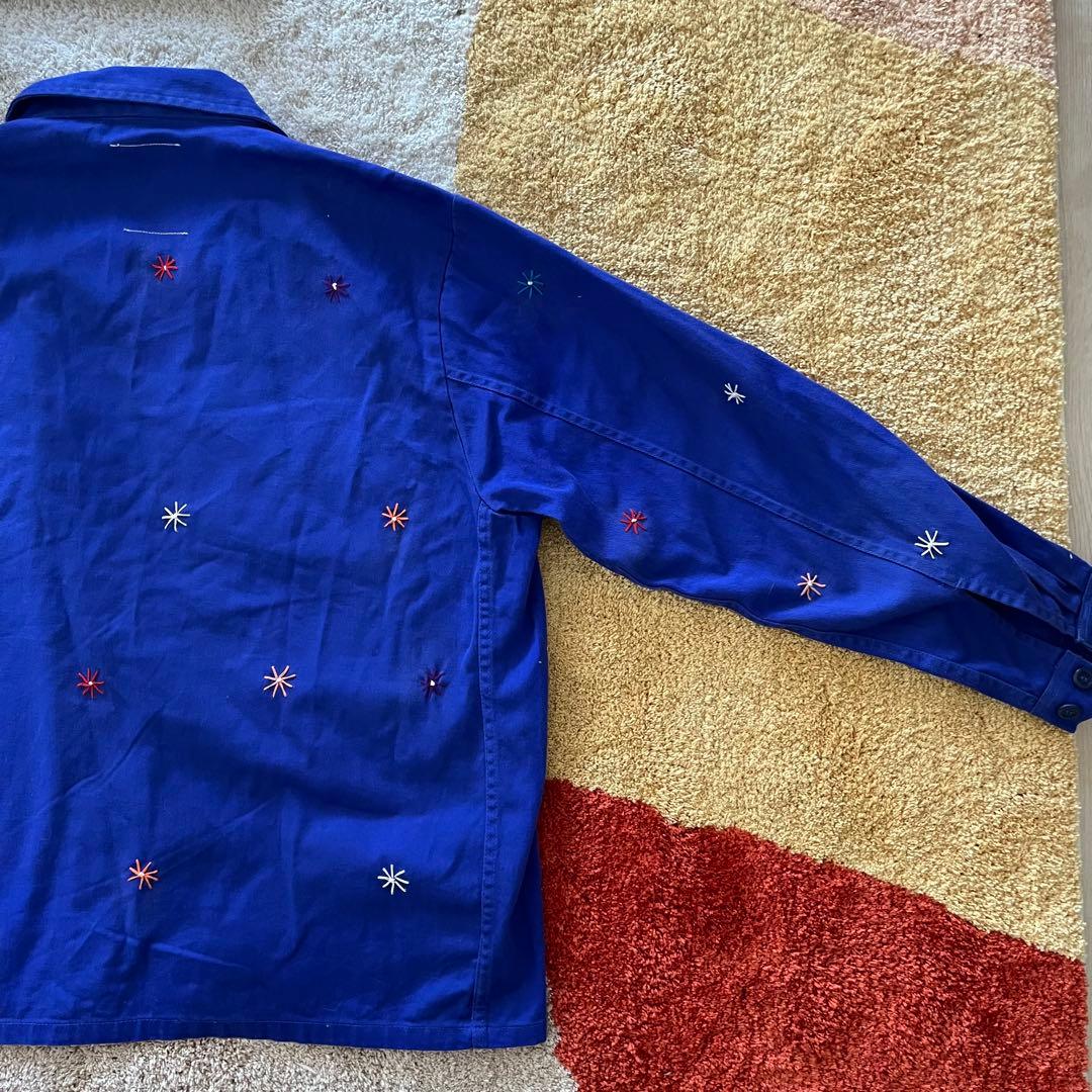 Nasngwam. フラワーカバーオール / リメイクユーロワークジャケット