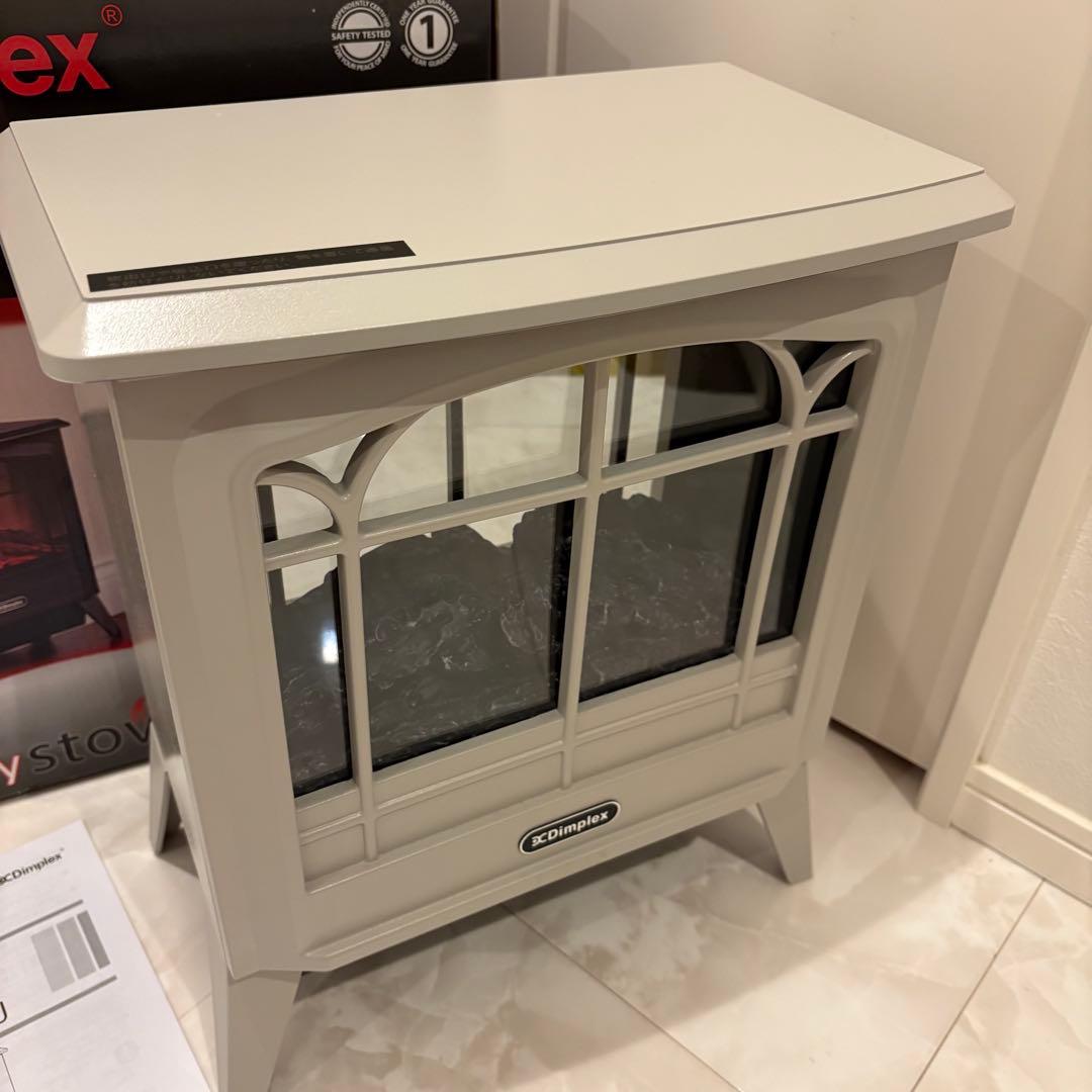 【極美品】Dimplex Dinkystove 暖炉型電気ヒーター　ペブルグレー