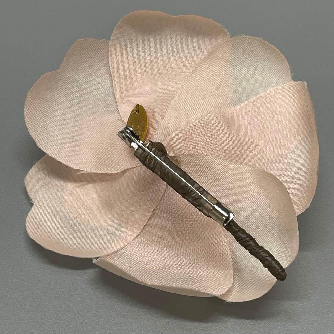 シャネル カメリア コサージュ ブローチ ヴィンテージ ピンク 箱付