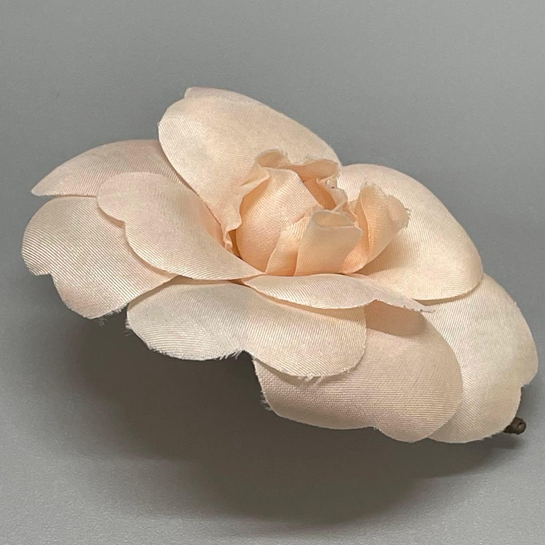 シャネル カメリア コサージュ ブローチ ヴィンテージ ピンク 箱付