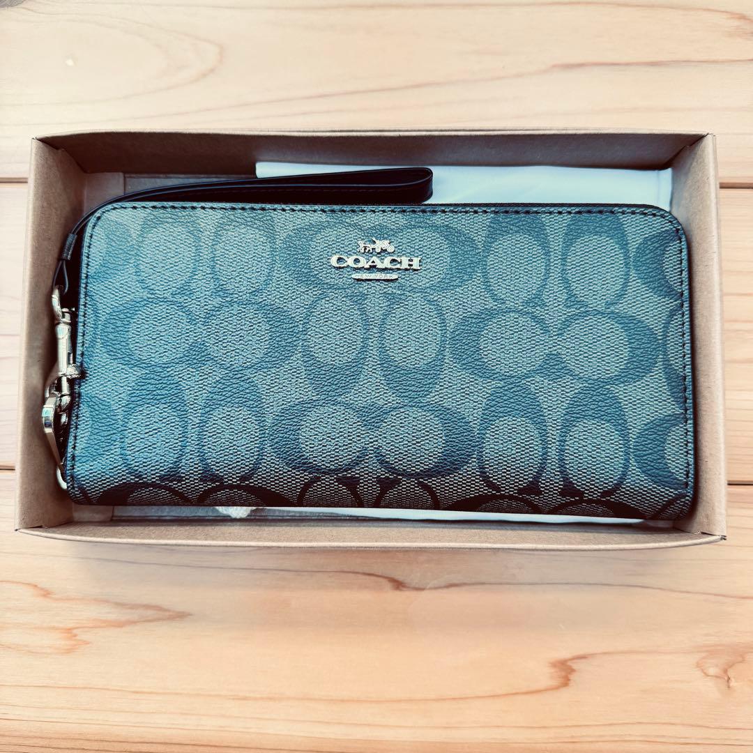 COACH 長財布 C4452 ブラック系 新品未使用 レディース メンズ