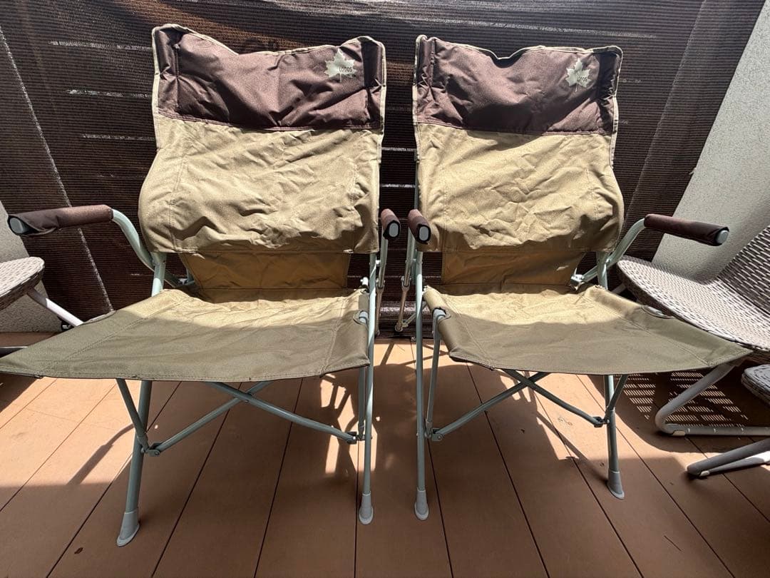 【値下げ】狩男さん依頼　LOGOS 折りたたみアウトドアチェア 2脚セット