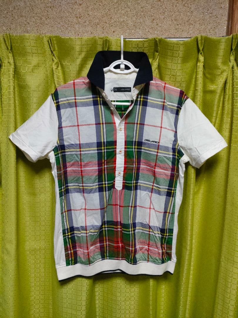 DSQUARED2 ディースクエアード チェック柄 ポロシャツ
