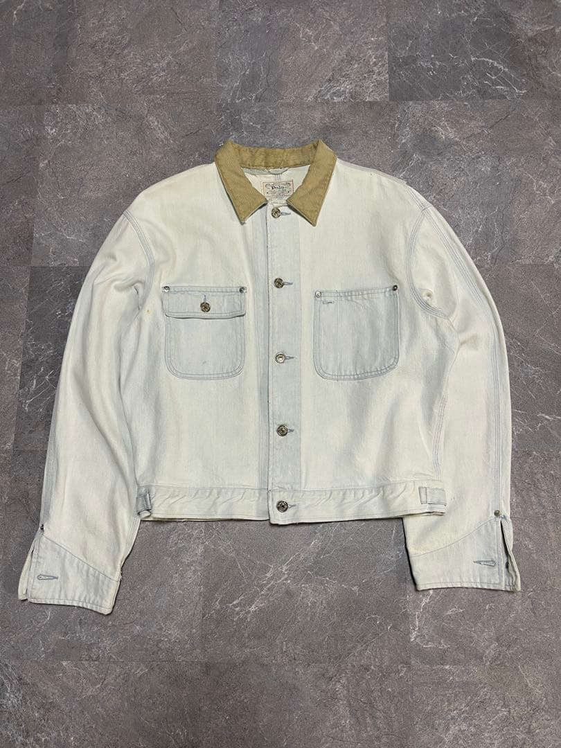 Polo Ralph Lauren デニムジャケット　ホワイト　USA製