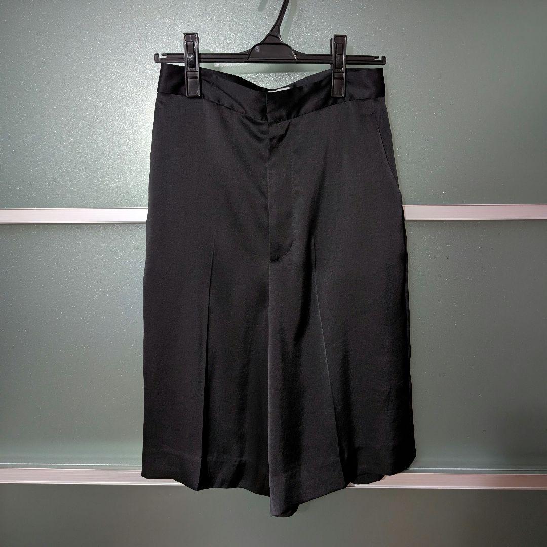 6 BEAUTY&YOUTH キュプラ ハーフパンツ 34size ブラック