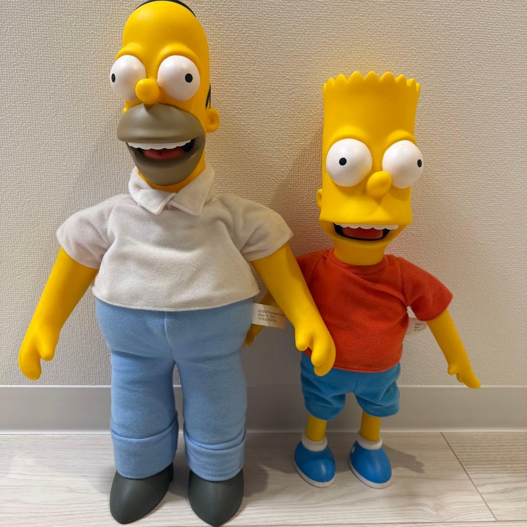 ホーマー・シンプソン バート・シンプソン フィギュアセット　特大　サイズ