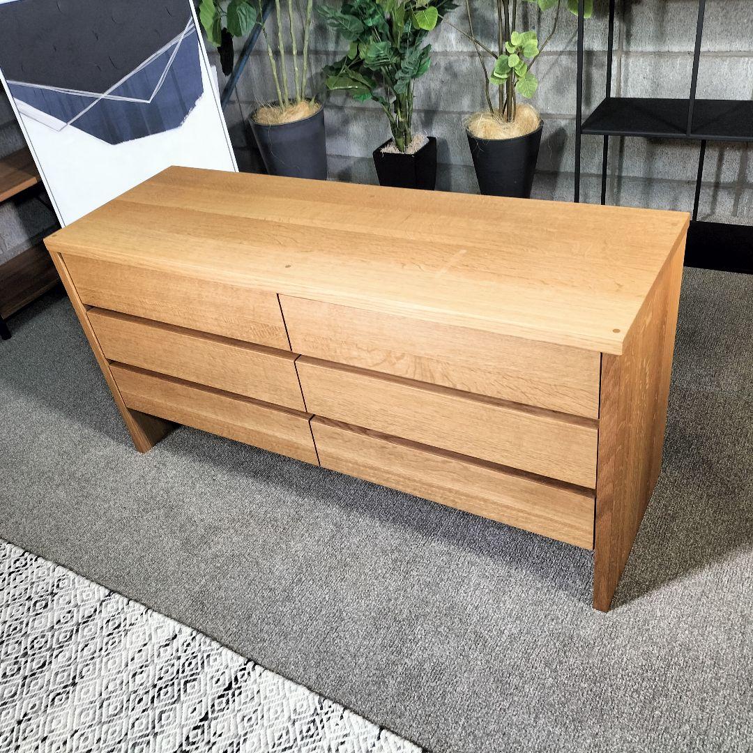 も*ふ様 MASTERWAL 収納チェスト◆ナチュラルウッド◆引き出し◆展示品(