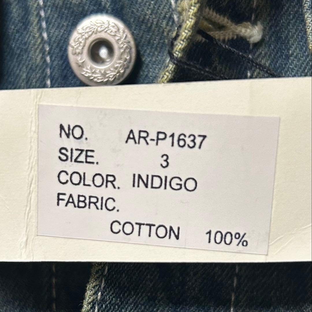 アケリコ オールインワン デニム ワンウォッシュ used加工　未使用タグ付き