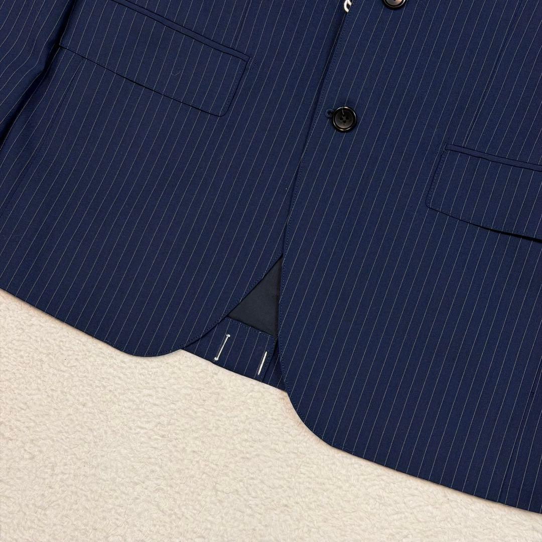 新品 XL相当 ONLY スーツ セットアップ 洗える ストレッチ ネイビー