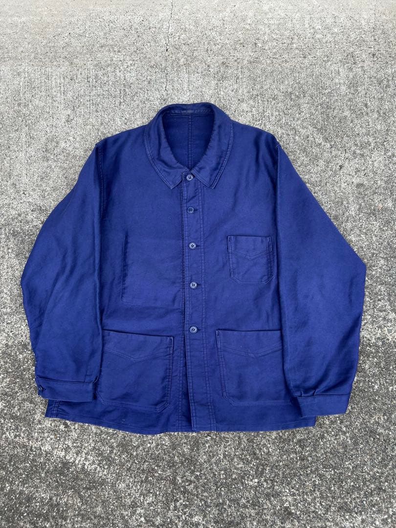 40s〜50s フレンチヴィンテージ　モールスキンカバーオール　ライトウェイト