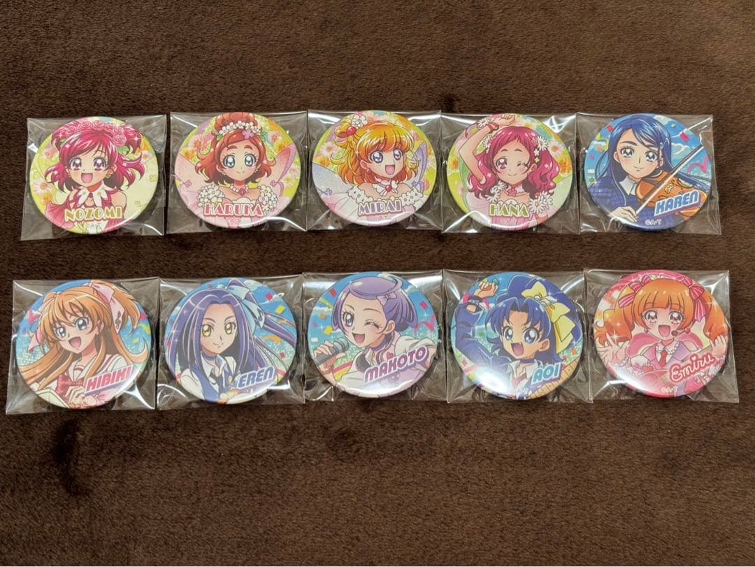 プリキュア　缶バッジ　アイドルプリキュア缶バッジ　春フェス　コンプリート