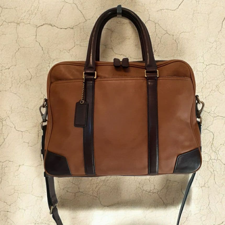 COACH 2way ビジネスバッグ ブリーフケース A4収納 オールドコーチ