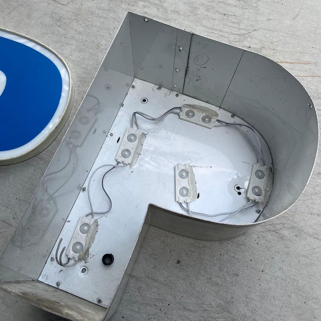 P 看板 アルファベット レターサイン 文字 アメリカ ビンテージ アンティーク