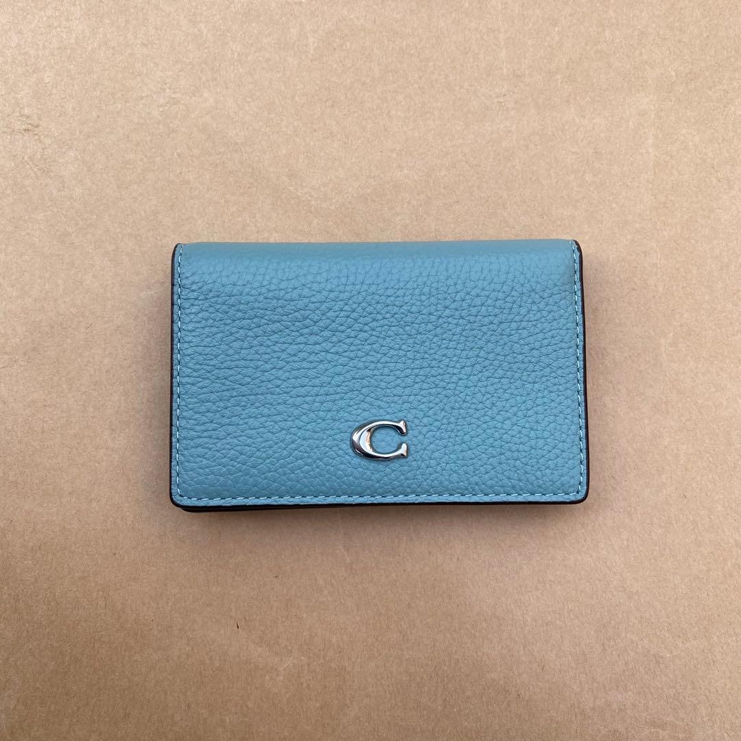 カードケース　定期入れ　名刺入れ　アクア