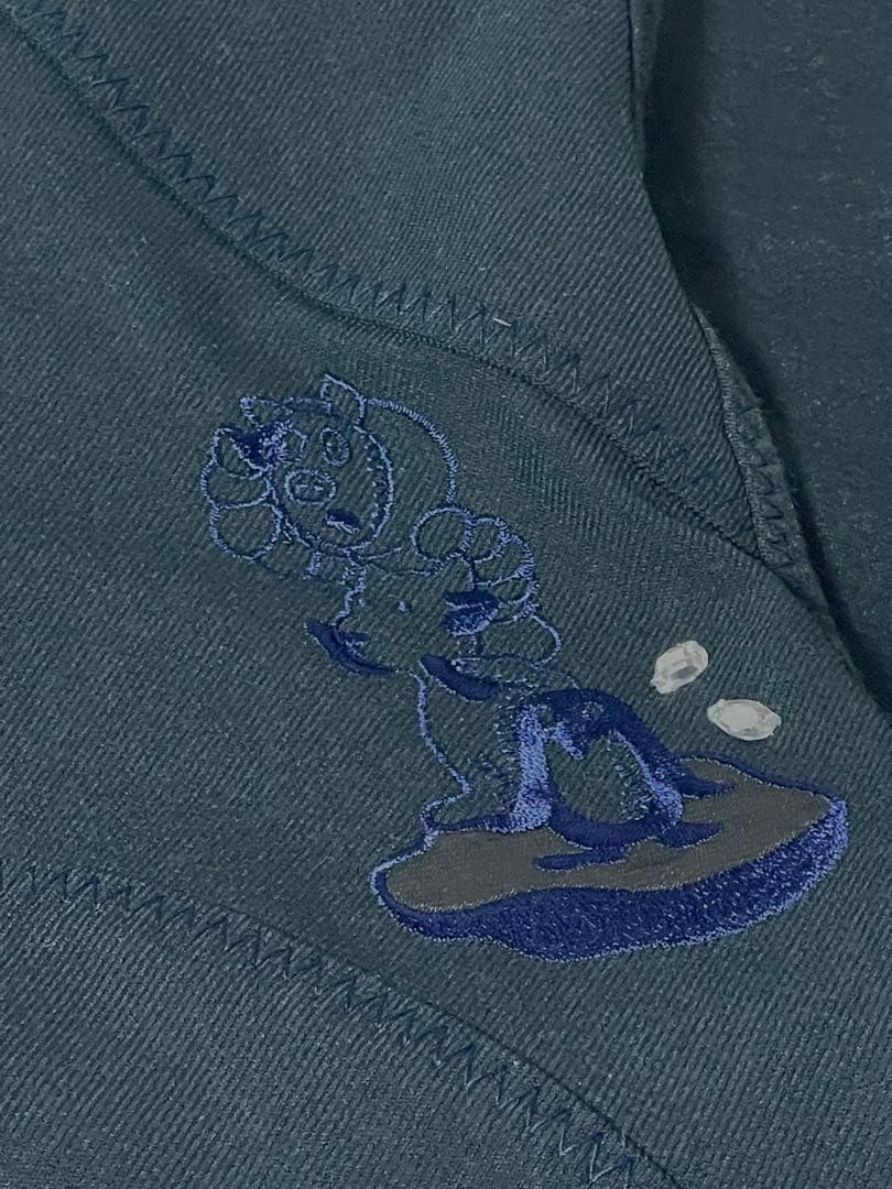 【新品タグ付き】アルベロベロストレッチ細見えパンツブタさん刺繍　ジュエルSサイズ