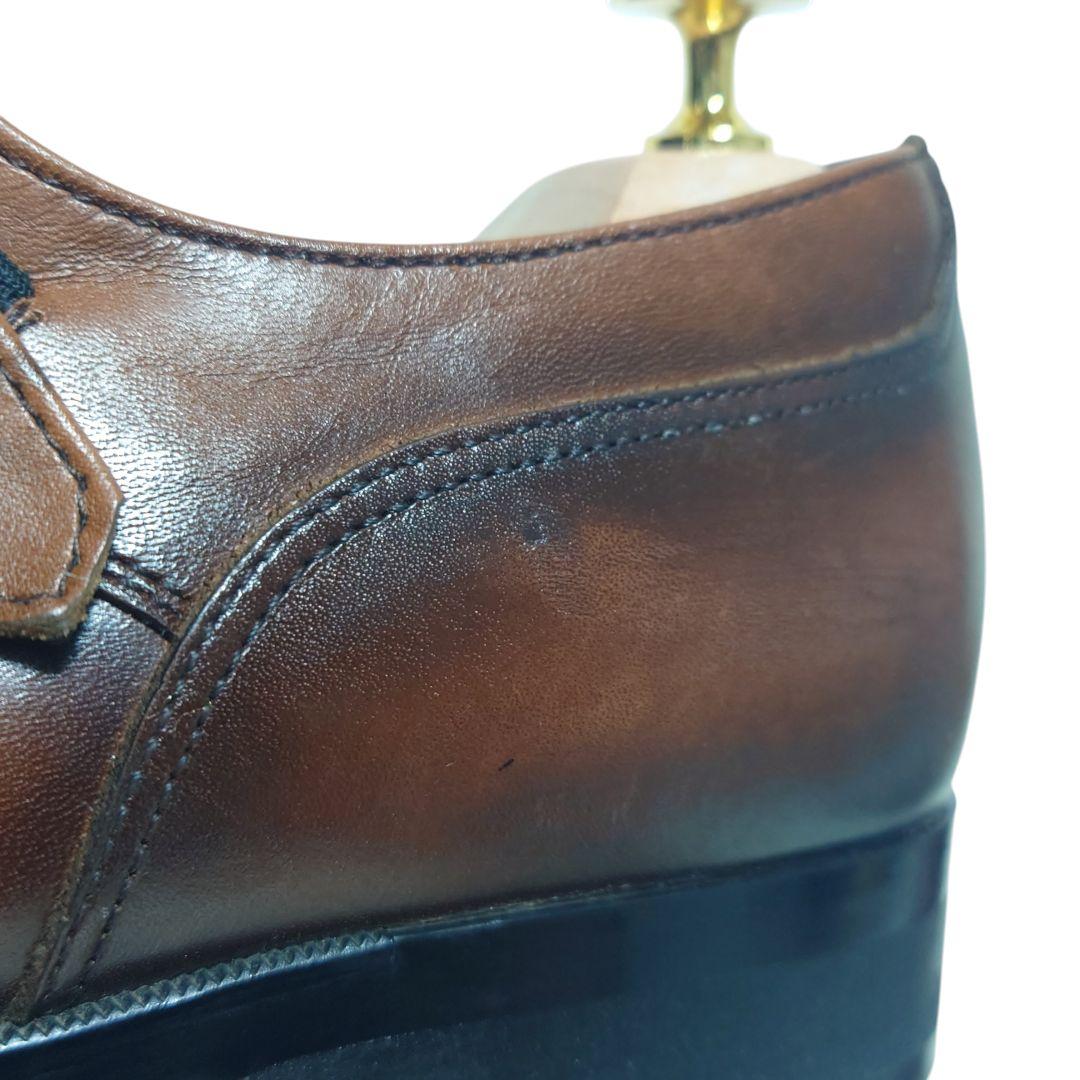 リーガル 37HR ゴアテックス ストレートチップ ダブルモンク 茶 27EEE