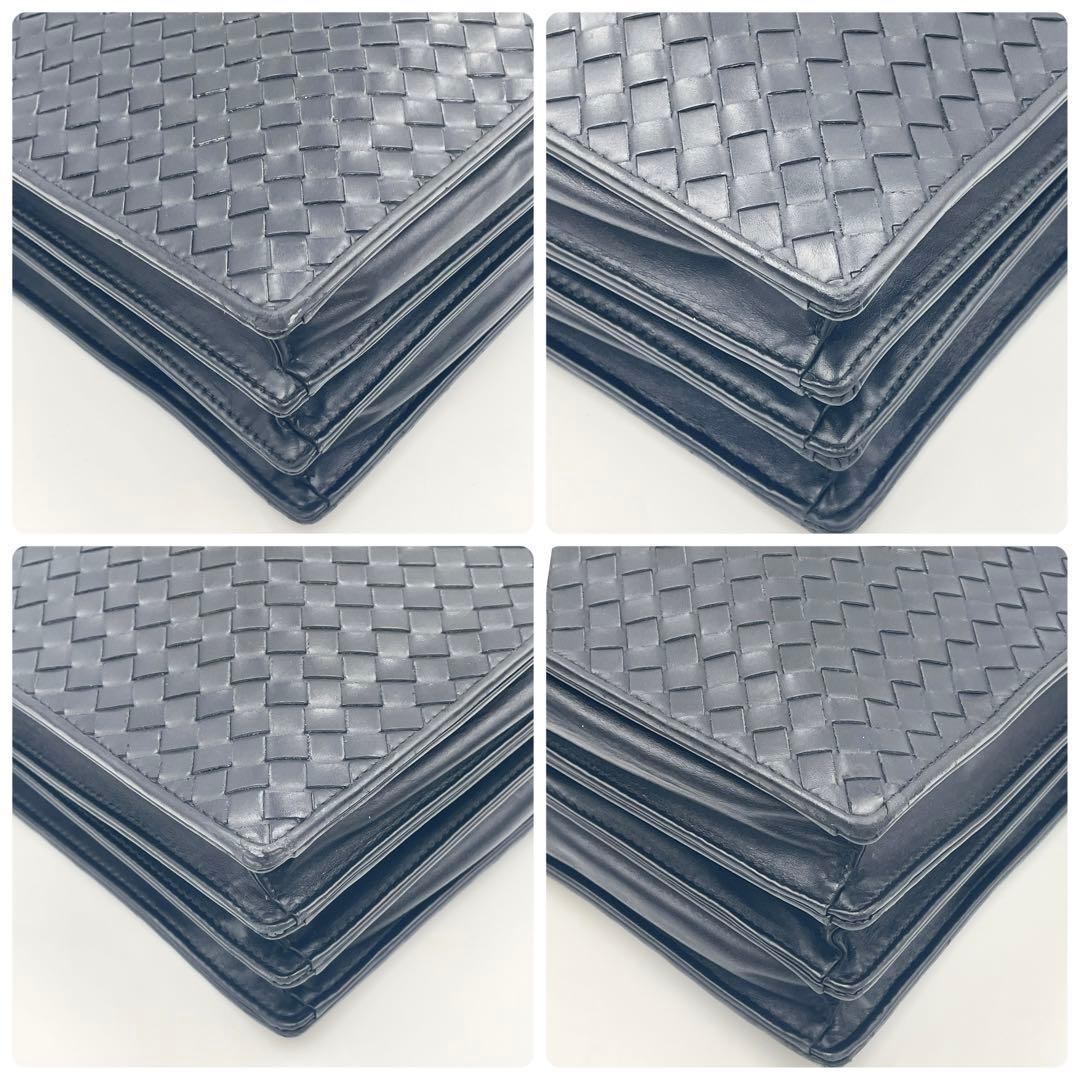 【極美品】ボッテガヴェネタ ビジネスバッグ ブリーフケース イントレチャート黒