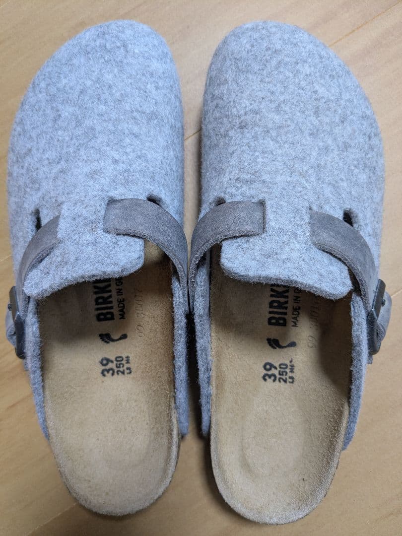 【値下げ】BIRKENSTOCK Bostonボストン　フェルトサンダル 39