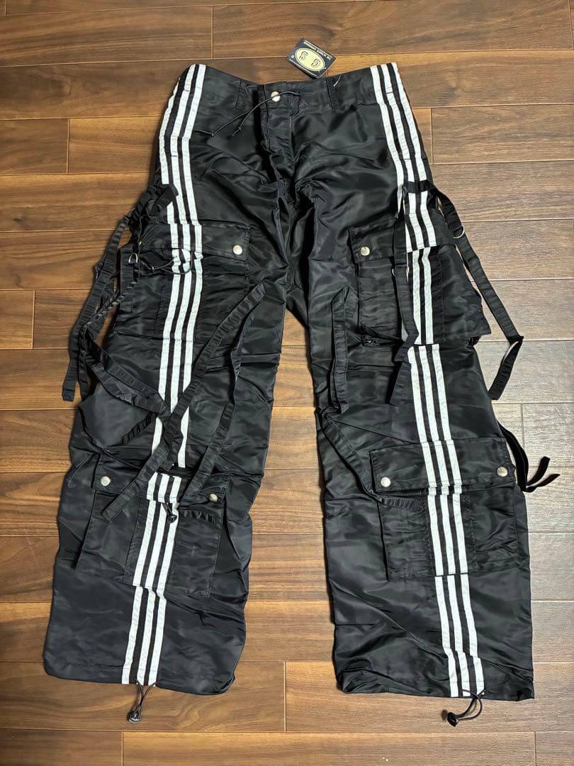 GS テクノパンツ　ブラック　ホワイト　セット販売