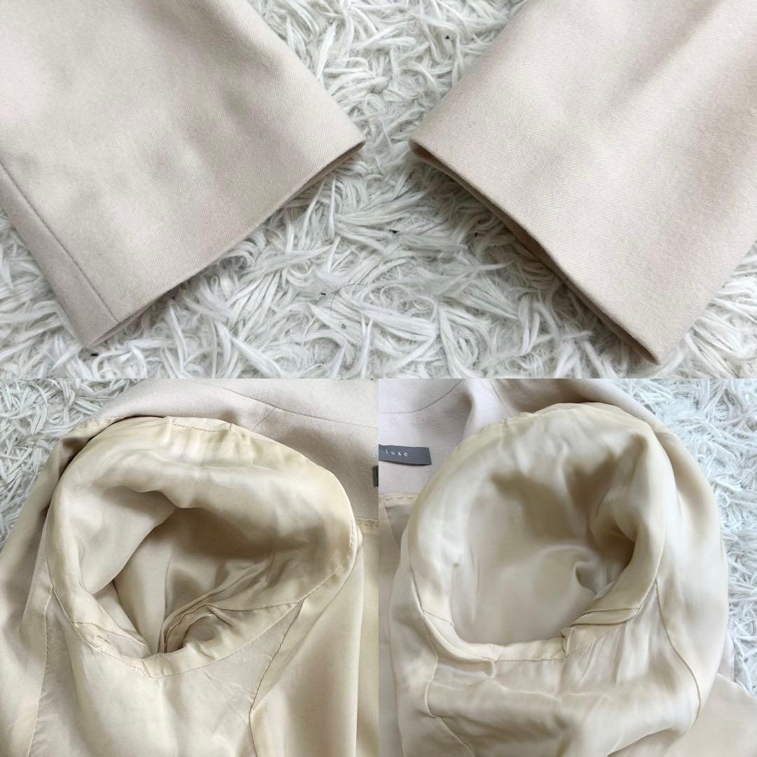 theory luxe セットアップ ノーカラージャケット アイボリー 近年