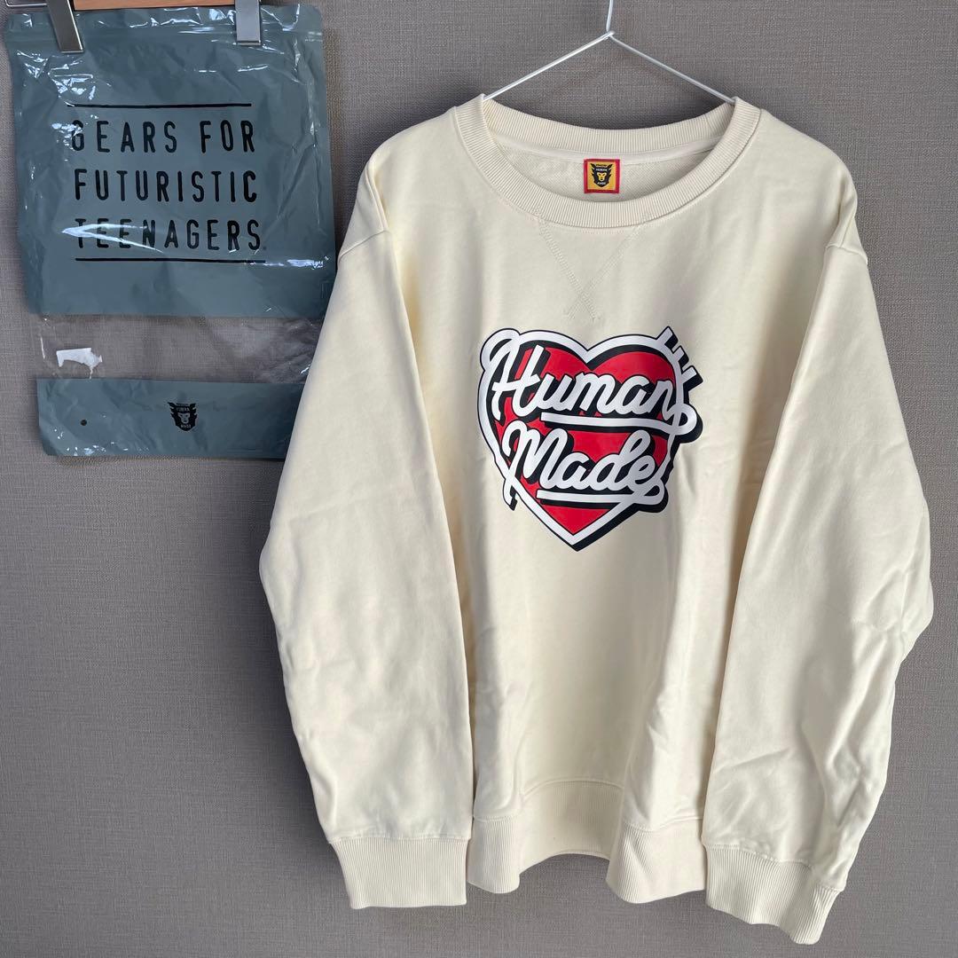 早い者勝ち　HUMAN MADE ハートロゴ　スウェット　トレーナー　XL