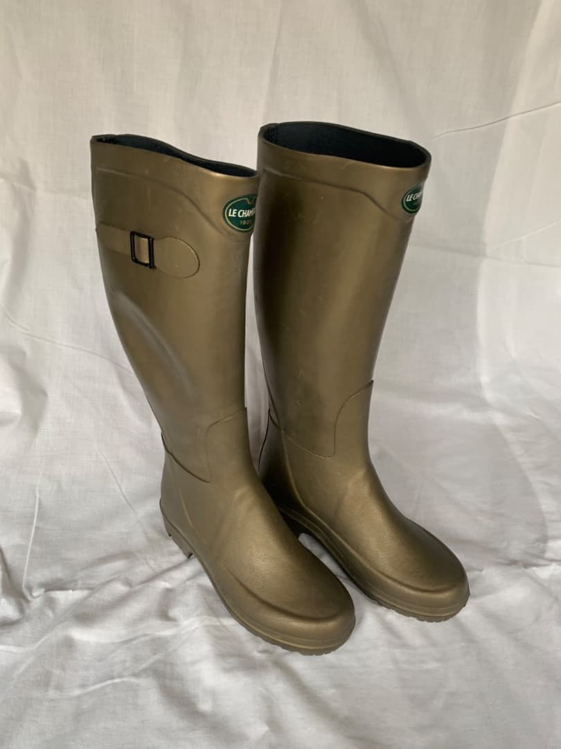 【目立った傷や汚れナシ】 LE CHAMEAU　ゴム長靴　約24cm