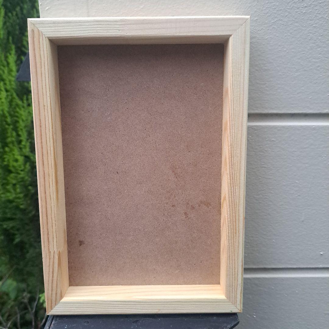 木製ジェッソパネル油絵　　専用　白い花瓶に入れたお花