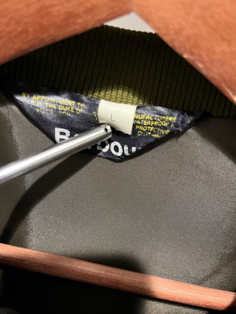 専用　Barbour キルティングベスト三角タグ