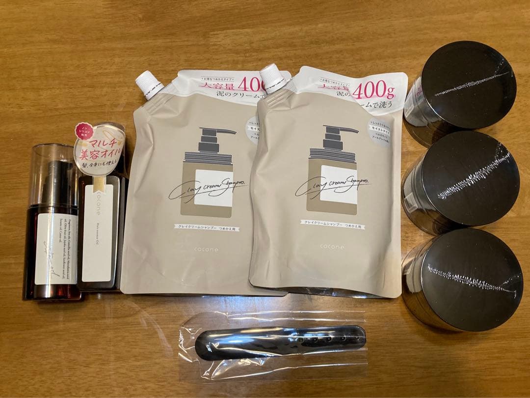 ココネクレイクリームシャンプー詰替×2+ ヘアオイル×2＋ヘアマスク×3