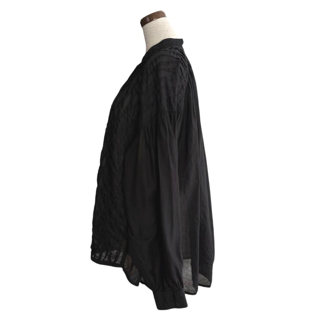 【極美品】YACCOMARICARD ヤッコマリカルド ピンタック ブラウス 黒