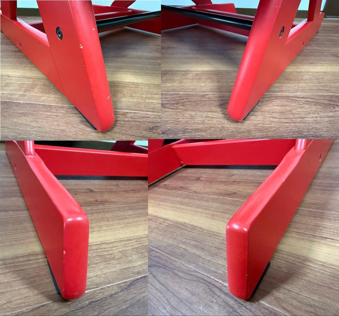 【美品】すくすくチェア　スクスクチェアーEX テーブル&カード付き　レッド