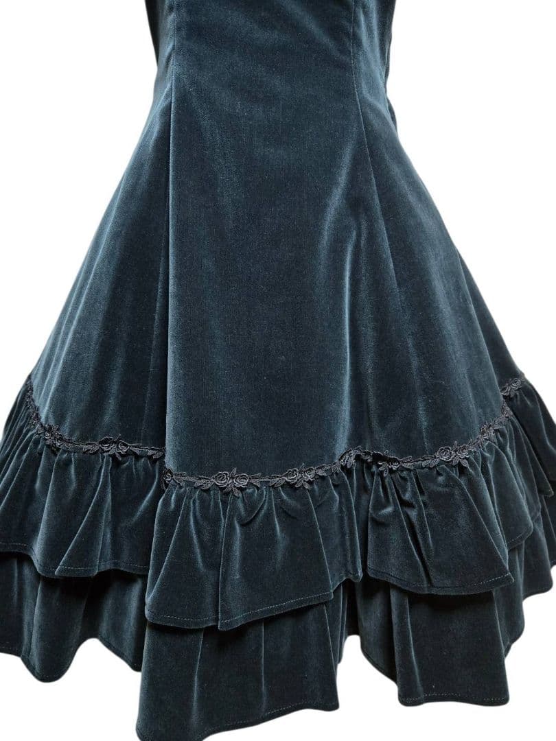 別珍フロントリボンジャンパースカート innocent world 【希少】