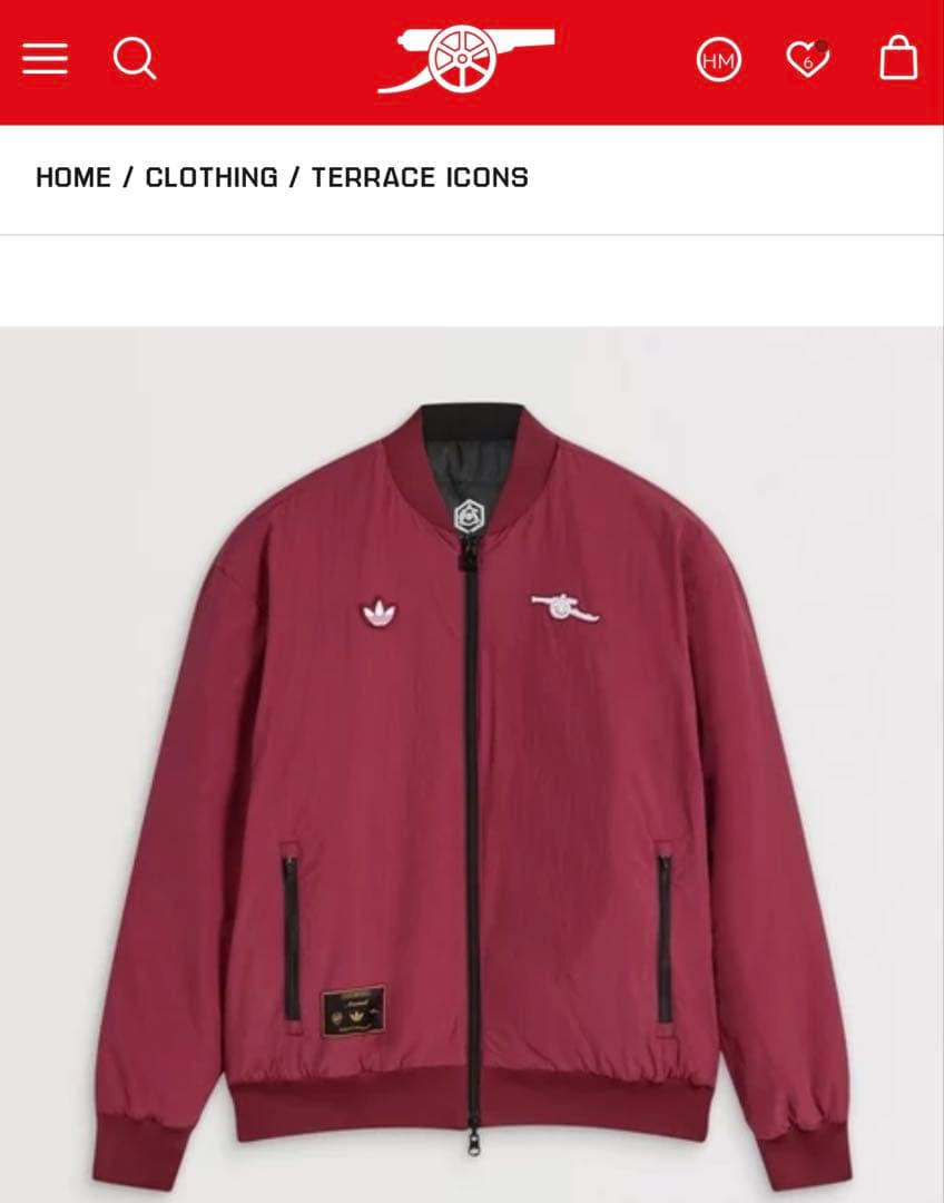 YMM　日本未発売　Arsenal リバーシブル　ジャケット