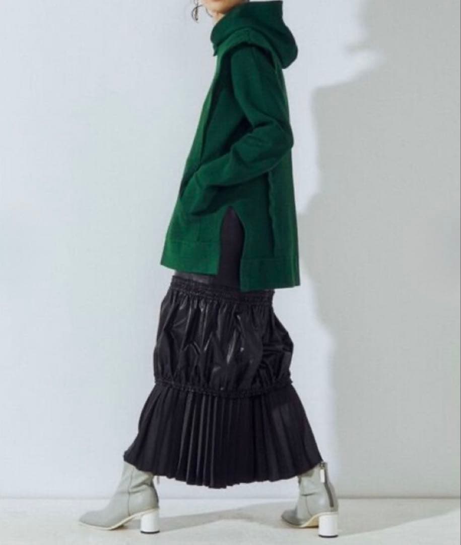 アンスリード 新品 未使用 グレー ニット フーディ パーカー