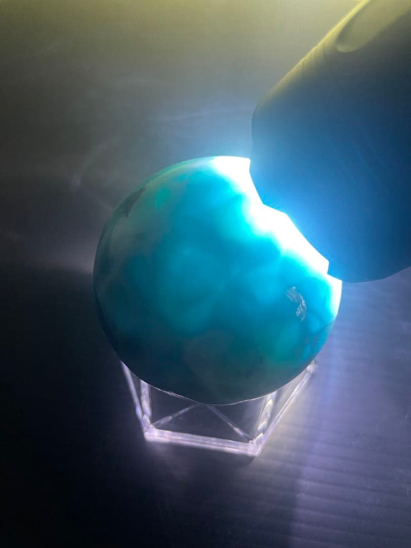 最終値下げ　Ｔ　ラリマー 球体 約5.2cm 鑑別書付き