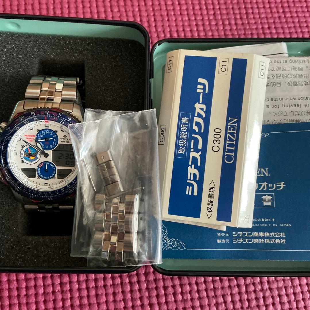 が*ー様 CITIZEN NAVIHawk デジタル腕時計