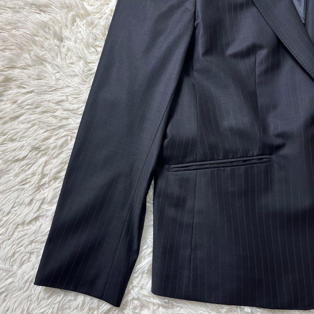 美品　23区　セットアップ　スーツ　スカート　大きいサイズ　44　ストライプ