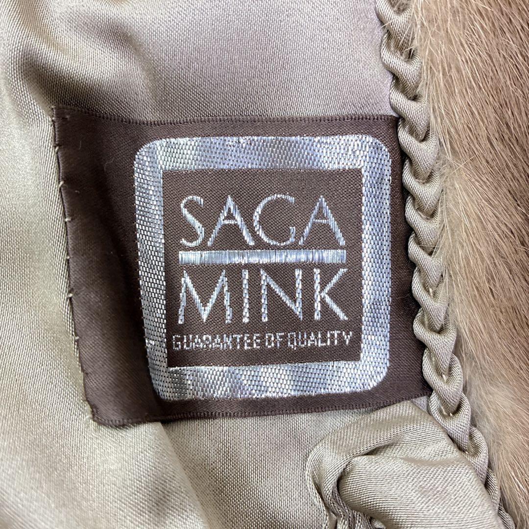 SAGA MINKサガミンク　ミンクファーコート　銀タグ　高級　Lサイズ