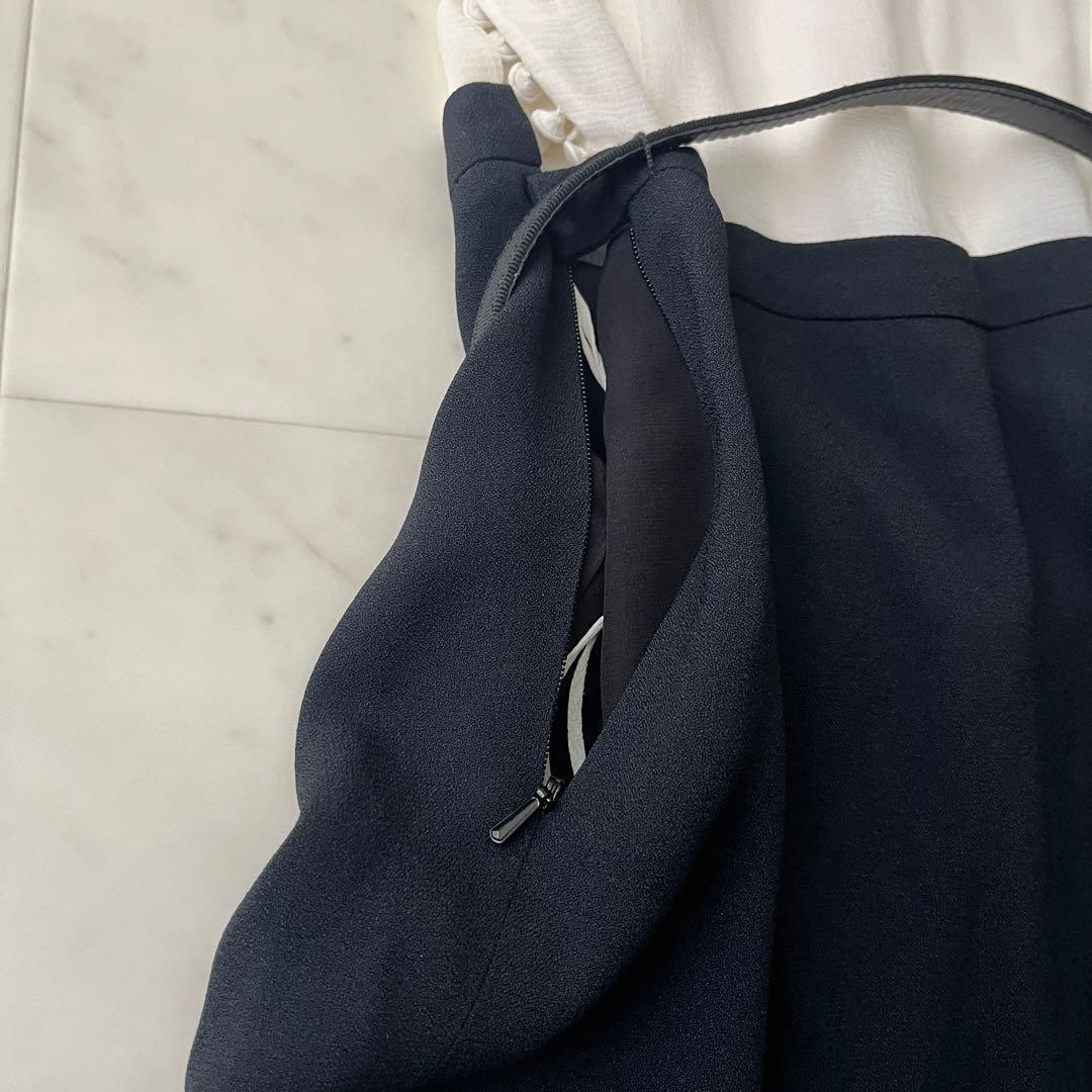 美品♡クリスチャンディオール シルク100% ベルト ワンピース フリル