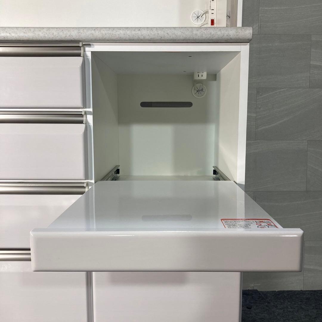 ニトリ 食器棚 幅120cm プラウド キッチンボード 完成品 白 d4062